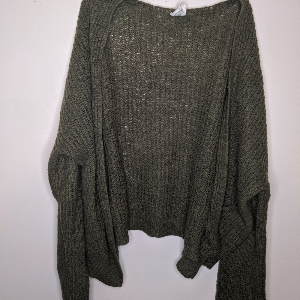 Essential hunter green throw size L